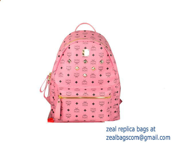 High Quality Replica MCM Stark Backpack Jumbo in Calf Leather 8006 Pink